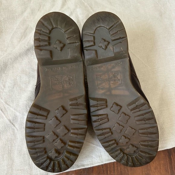 Vintage Dr. Martens Mens Oxford Shoes Brown Leather ENGLAND MADE - Picture 10 of 11